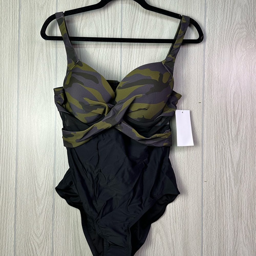 Meetcurve Black Mesh‎ Swimsuit